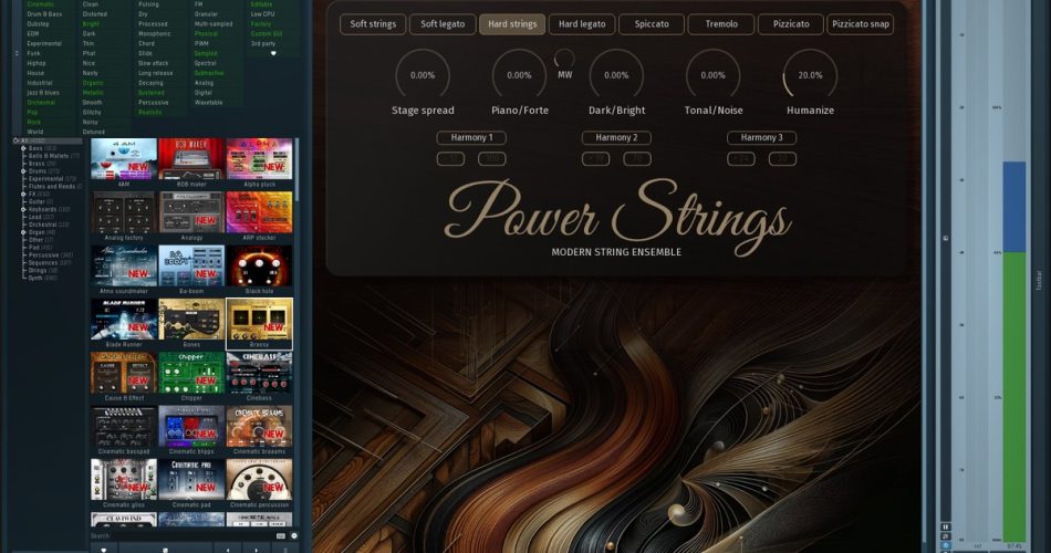 Meldaproduction launches PowerStrings virtual instrument