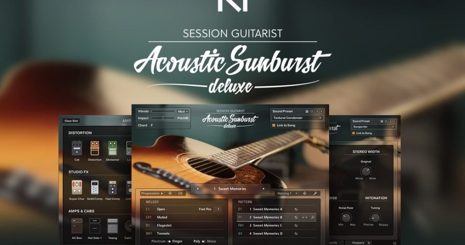 NI Session Guitarist Acoustic Sunburt Deluxe