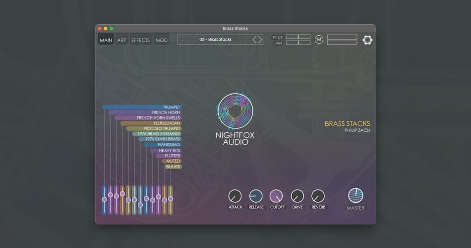 Nightfox Audio releases Brass Stacks virtual instrument at intro offer