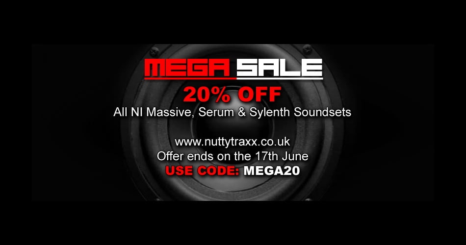 Nutty Traxx Mega Sale: Get 20% OFF sounds for Massive, Serum & Sylenth1