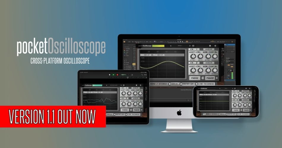 OSC Audio updates pocketOscilloscope for desktop & iOS to v1.1