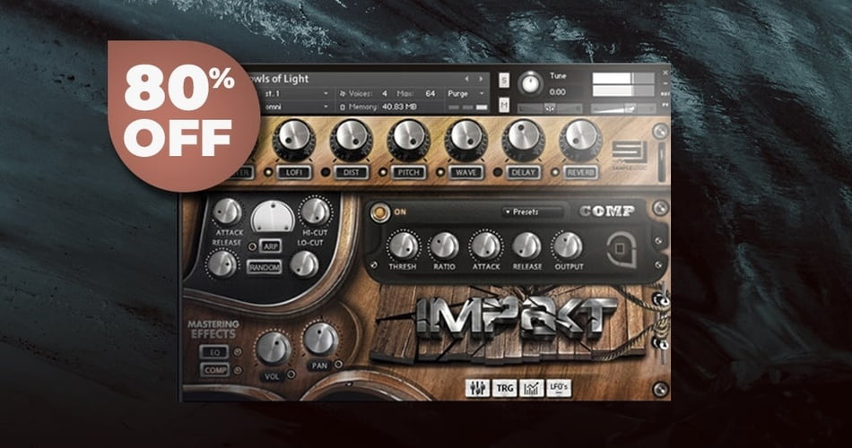 Save 80% on Impakt morphed concert percussion for Kontakt Player