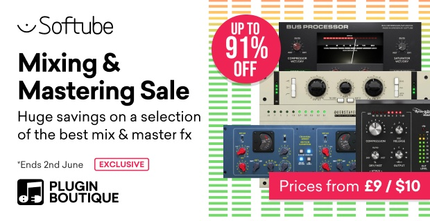 Save up to 91% on Softube’s plugins for mixing & mastering
