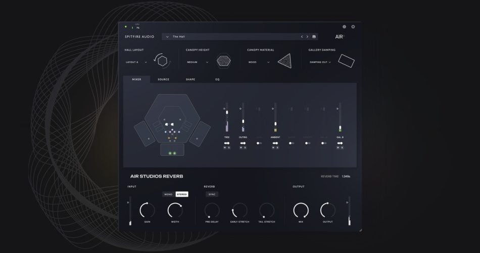 Spitfire Audio launches AIR Studios Reverb effect plugin