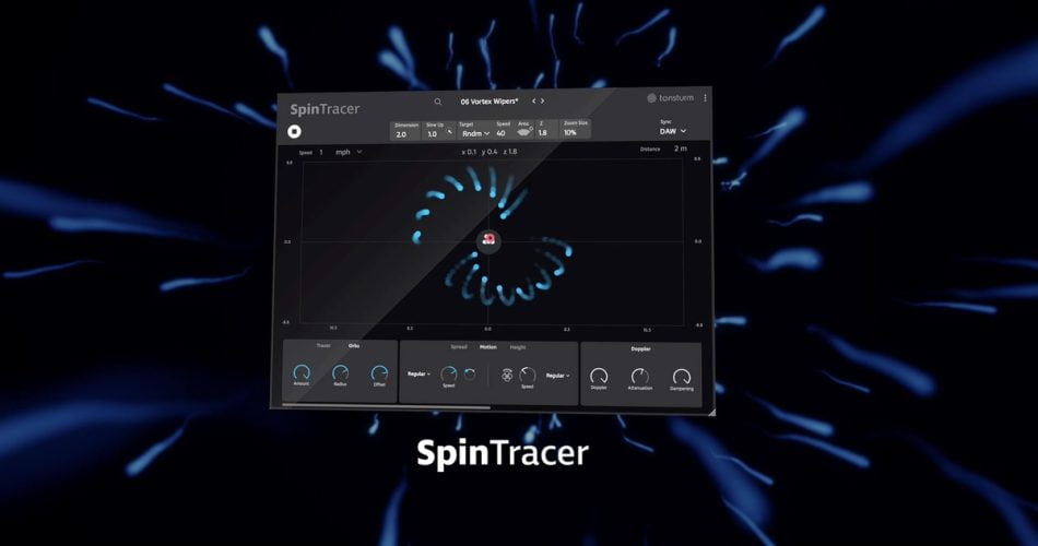Tonstrum releases SpinTracer audio motion effect plugin