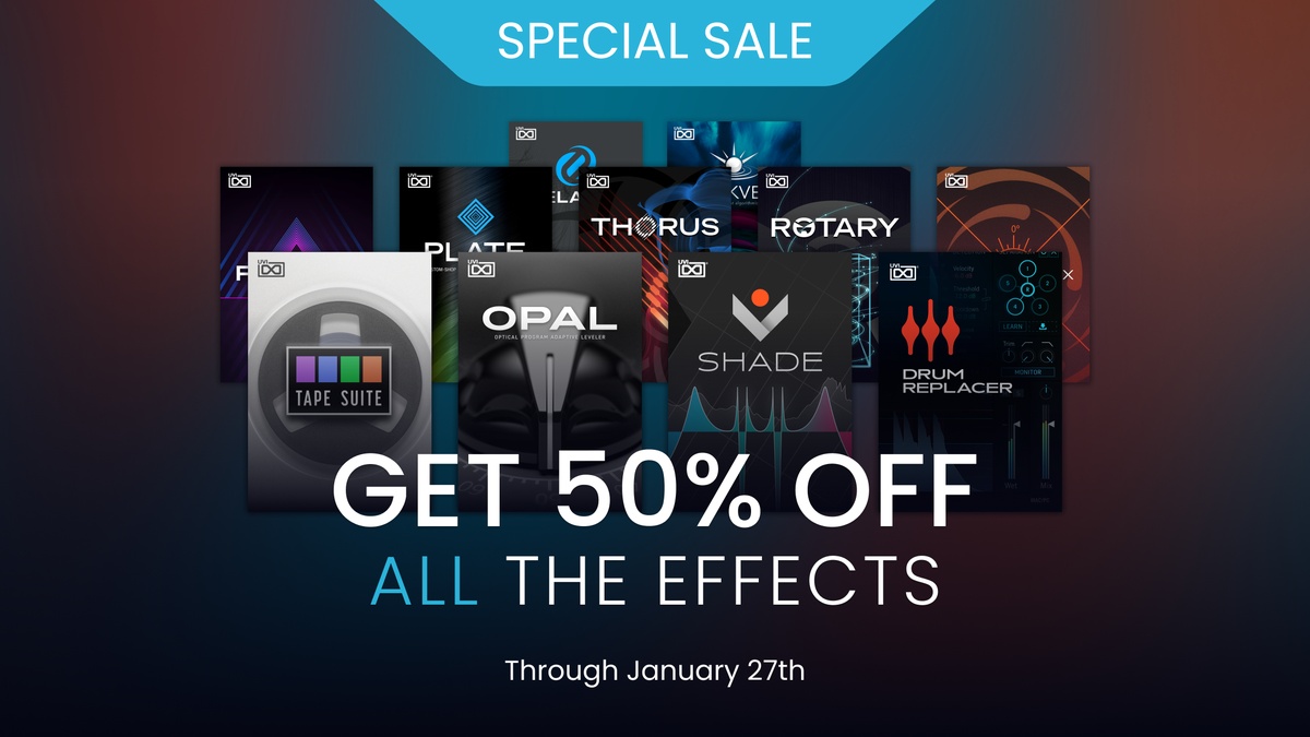 UVI launches Effects Sale: Plugins on sale at 50% OFF