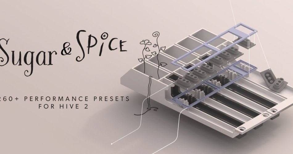 u-he releases Sugar & Spice soundset for Hive 2 synthesizer