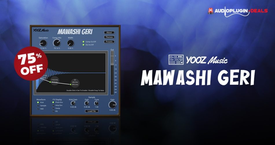 Mawashi Geri kick drum synth by Yooz Music on sale for $14.99 USD