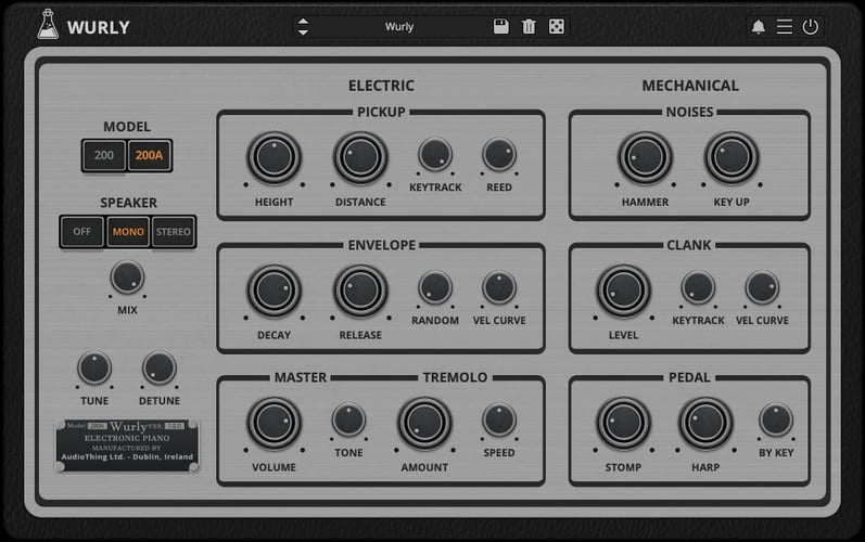 AudioThing releases Wurly vintage electric piano instrument