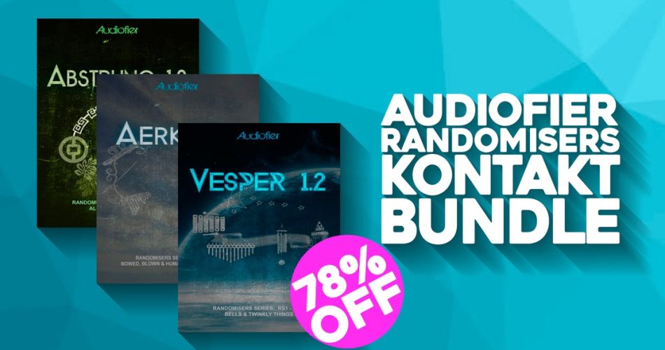 Audiofier Randomisers Bundle for Kontakt on sale for $39 USD