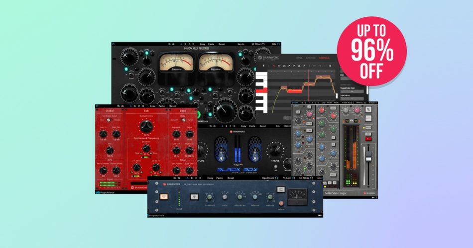 Save up to 96% on Brainworx audio plugins at Plugin Boutique