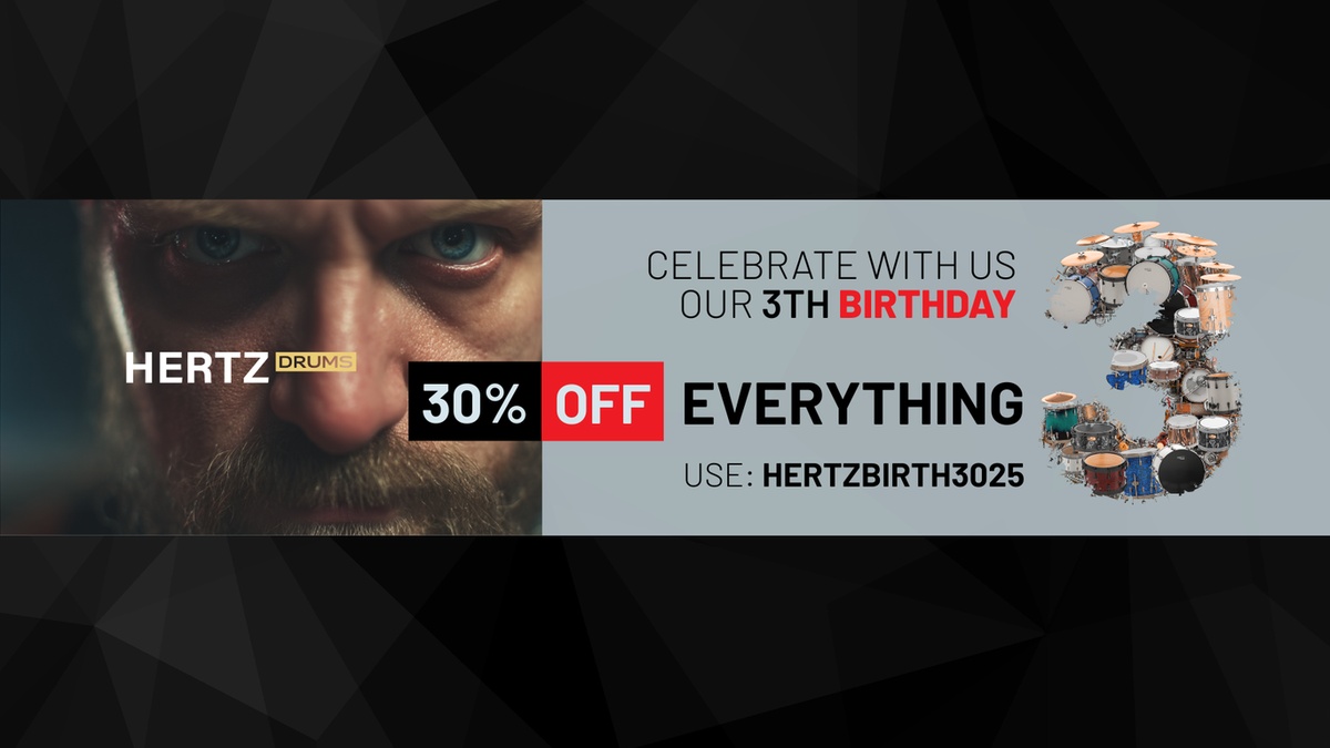 Hertz Drums Birthday Sale: Save 30% on Hertz Drums 2, Expansions & more