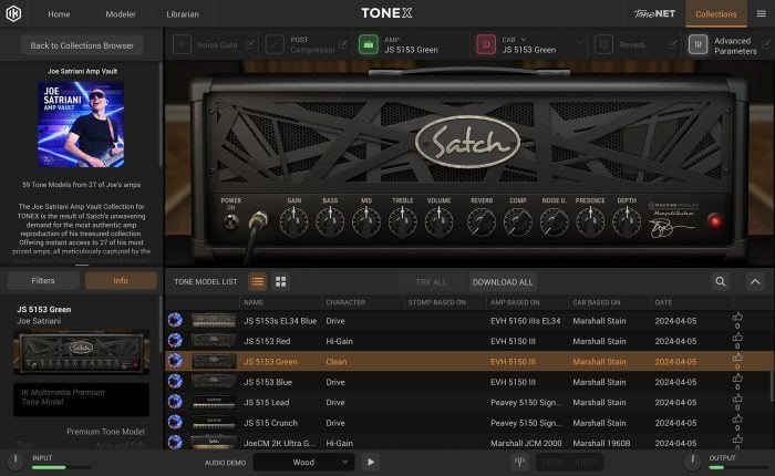 IK Joe Satriani Amp Vault for TONEX