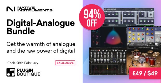 Save 94% on Native Instruments Digital-Analogue Bundle