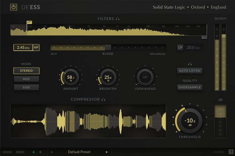 Save 79% on SSL DeEss de-esser effect plugin by Solid State Logic