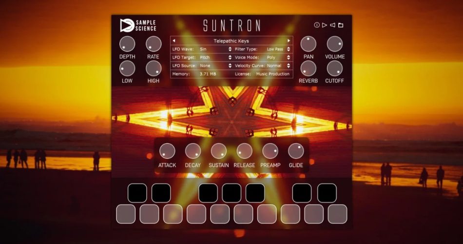 Save 50% on Suntron virtual instrument by SampleScience