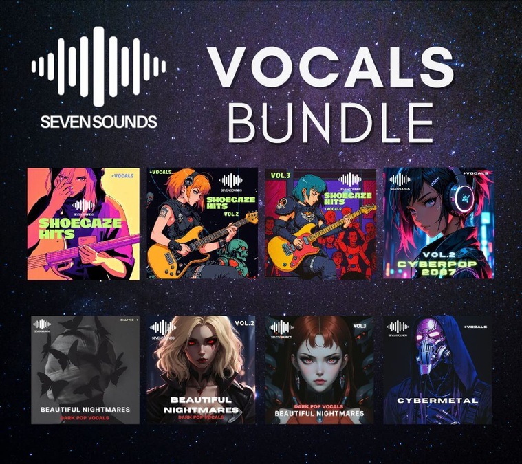 Seven Sounds Vocal Bundle: 8 sample packs for $20 USD