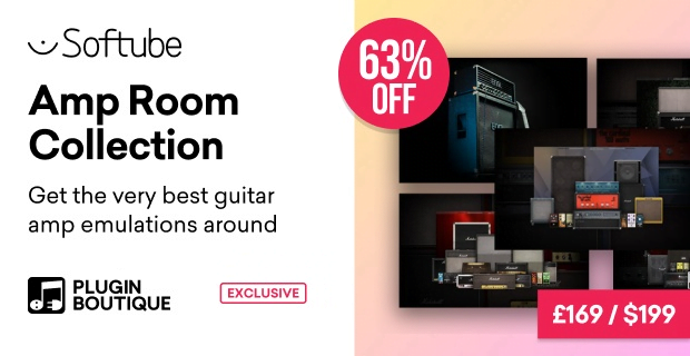 Save 63% on Softube Amp Room Collection