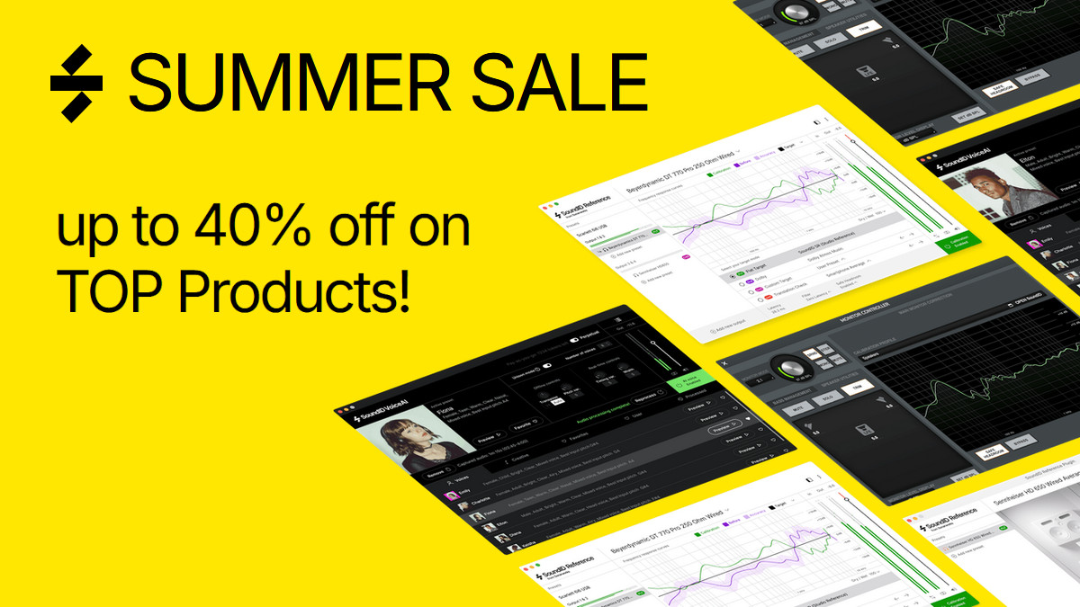 Sonarworks Summer Sale: Save up to 40% on SoundID Reference & VoiceAI
