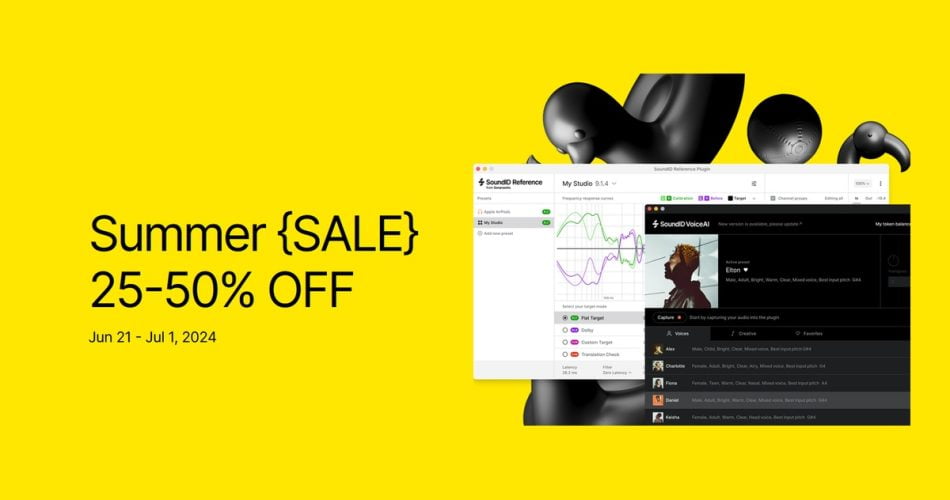Sonarworks Summer Sale: Save up to 50% on SoundID Reference & VoiceAI