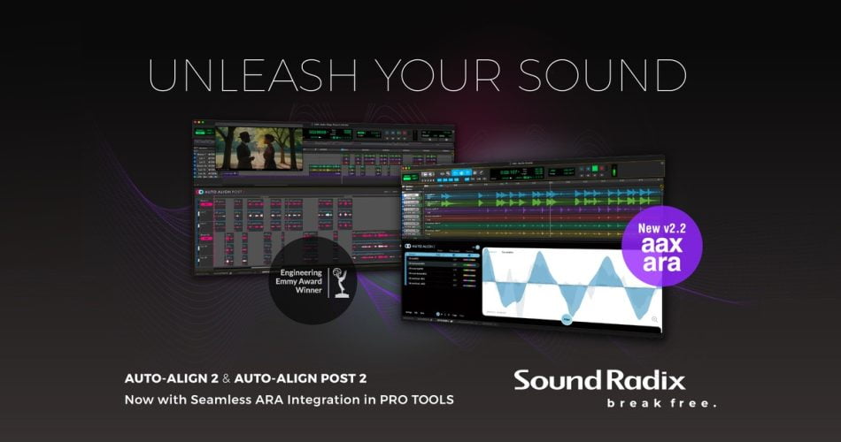 Sound Radix updates Auto-Align plugins for Music & Post to v2.2