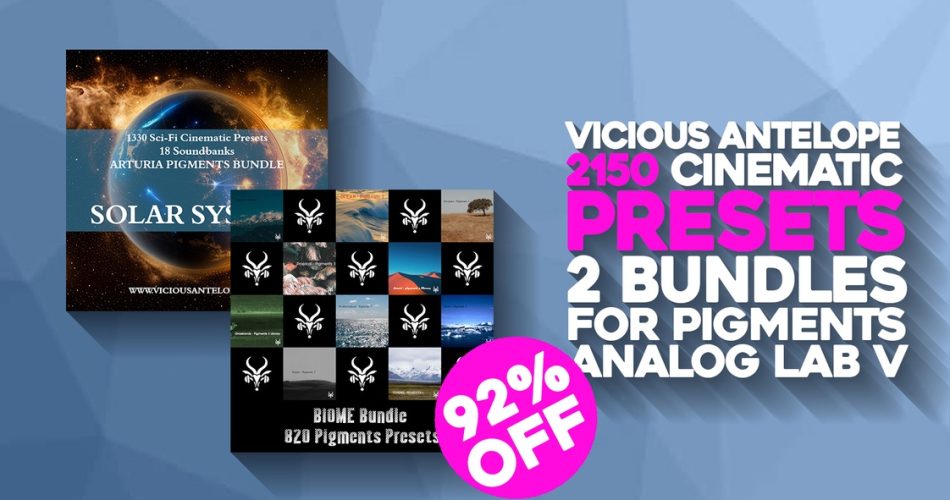 Save 92% on Solar System and Biome Bundles for Pigments & Analog Lab V