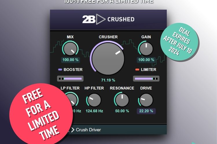 2B Crushed bitcrusher plugin FREE for a limited time