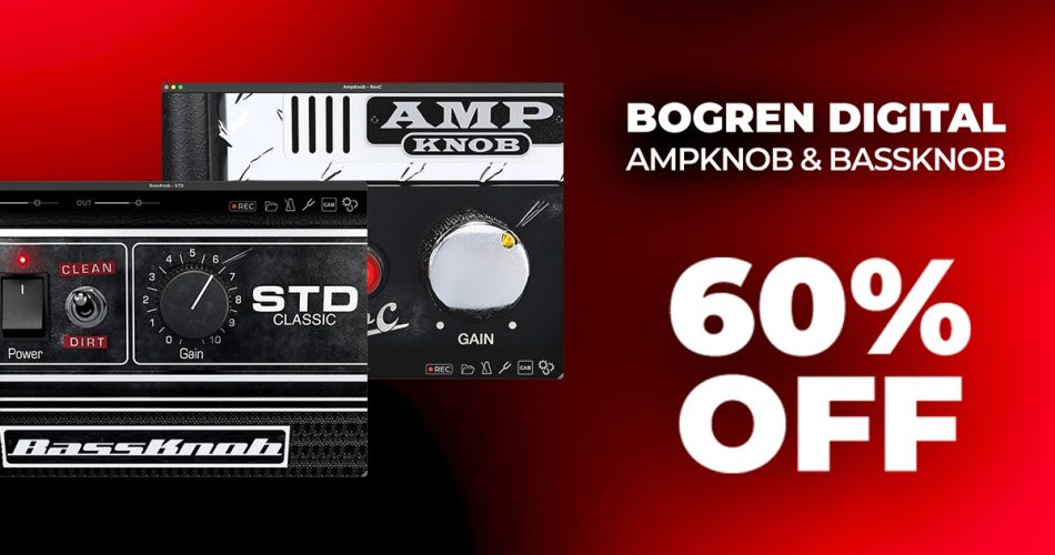 Save 60% on AmpKnob RevC and BassKnob STD by Bogren Digital