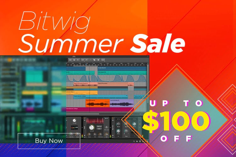 Save up to 0 USD on Bitwig Studio in Summer Special promotion