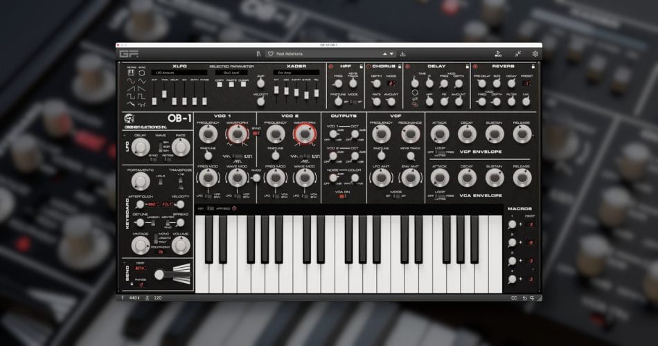 GForce Software launches Oberheim OB-1 software synthesizer