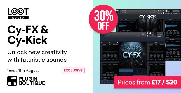 Save 30% on Cy-FX and Cy-Kick for Kontakt by Ergo Kukke