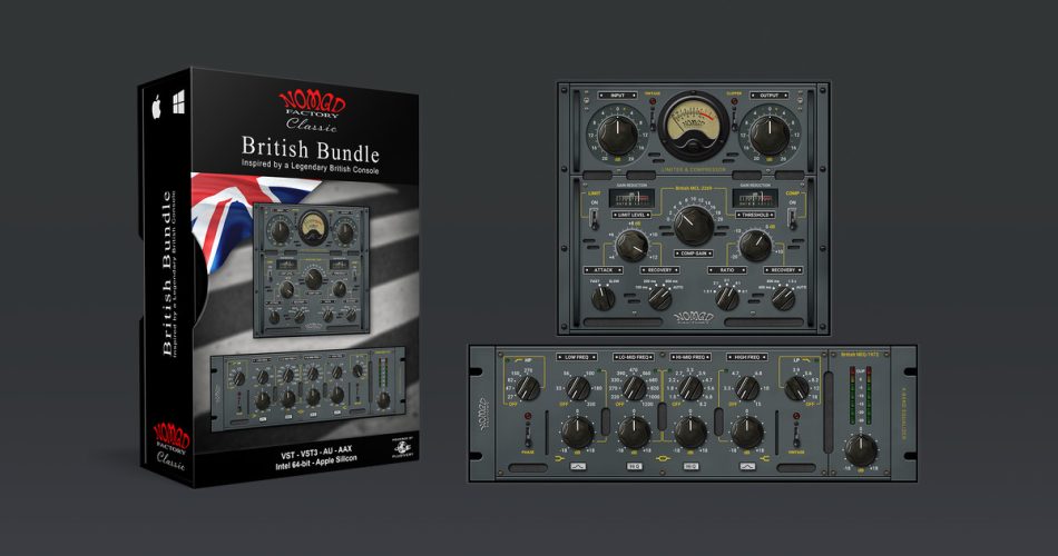 Nomad Factory launches British Bundle v2 in new Classic Series
