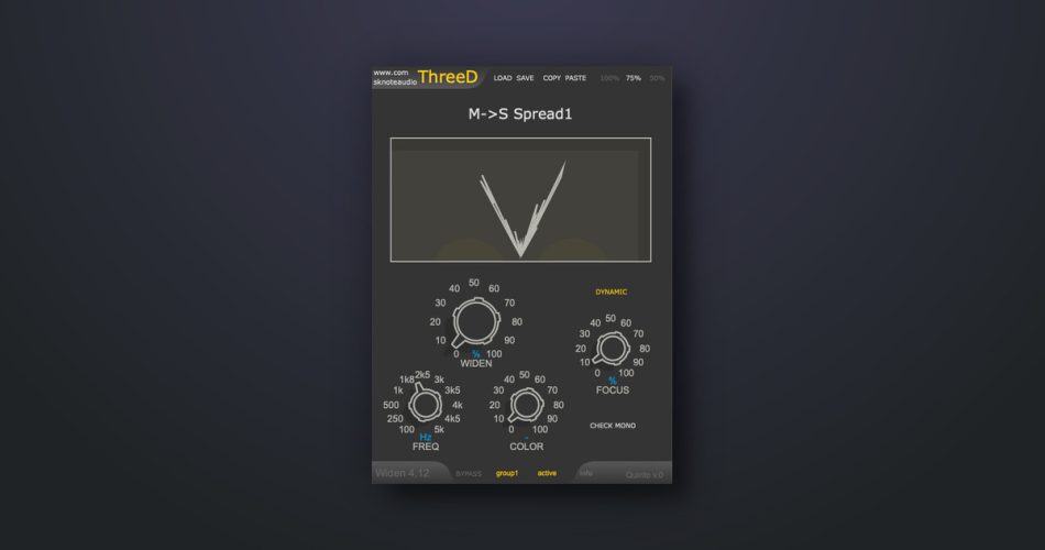 SKnote updates ThreeD stereo widener plugin to v2.0