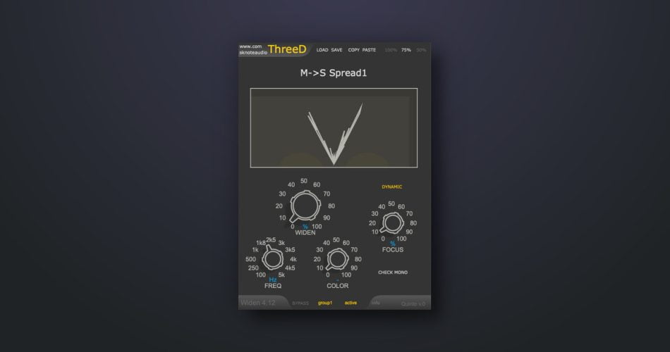 SKnote updates ThreeD stereo widener plugin to v2.0