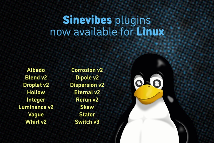 Sinevibes updates desktop plugins with Linux compatibility