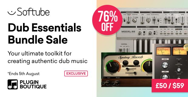 Softube Dub Essentials Bundle on sale for  USD