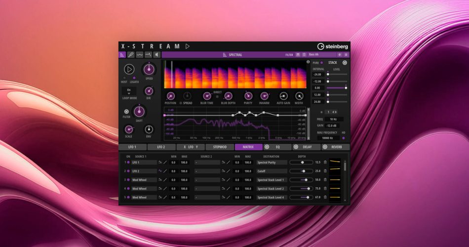 Steinberg releases X-Stream free monophonic spectral synthesizer