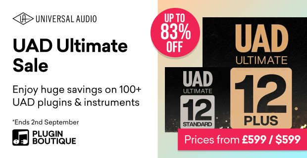 Save up to 83% UAD Ultimate plugin bundles for UAD hardware