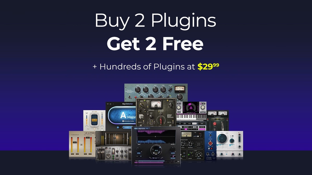 Buy 2 Waves Audio plugins and get 2 FREE for a limited time