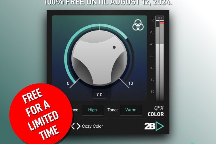 FREE: QFX Color effect plugin by 2B Played Music (limited time)