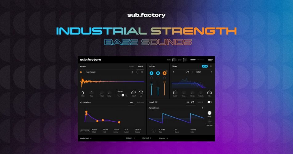 AIR Music Tech releases Sub Factory bass synthesizer