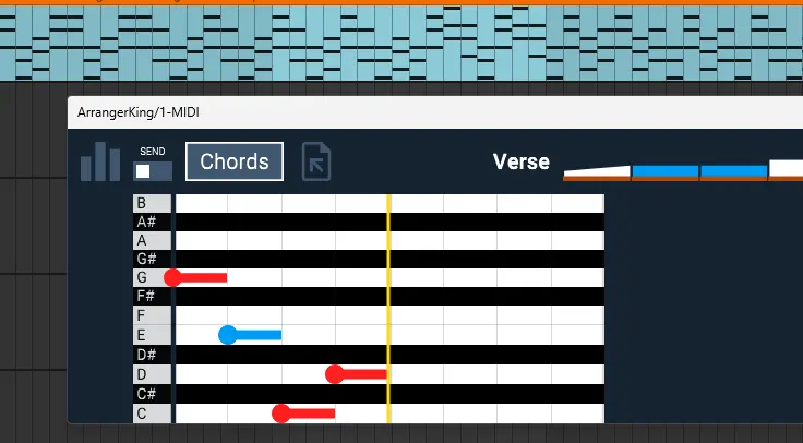 ArrangerKing Live MIDI chords