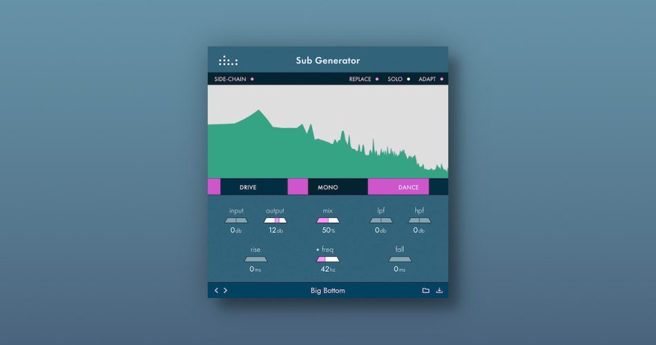 Save 50% on Sub Generator instrument plugin by Denise Audio