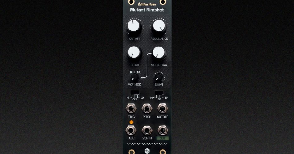 Erica Synths launches redesigned Mutant Rimshot for Eurorack