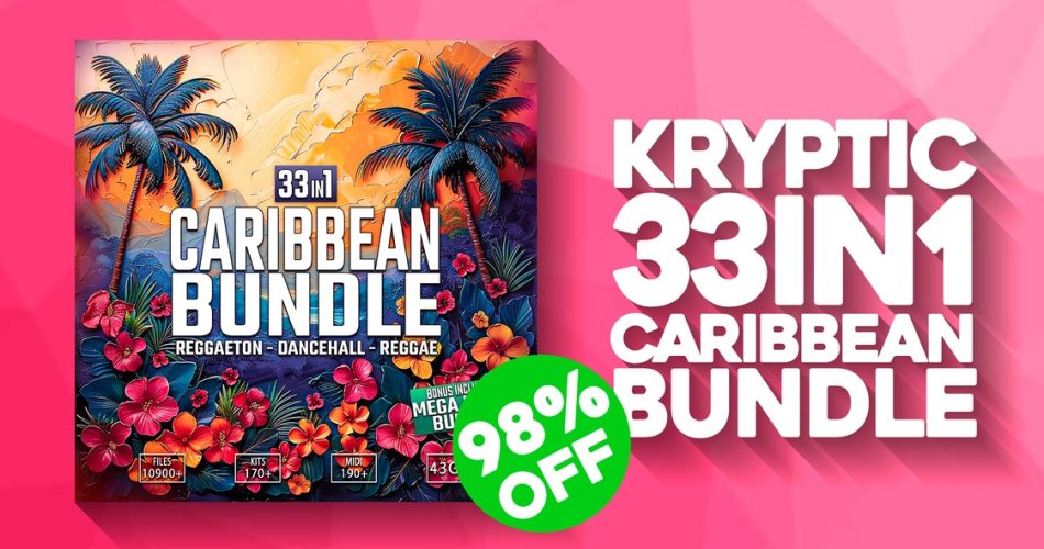 33-in-1 Caribbean Bundle by Kryptic Samples on sale for .95 USD!