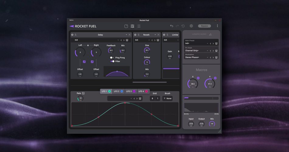 Lunactic Audio releases Rocket Fuel multi-effect plugin