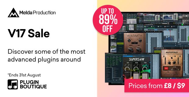 Save up to 91% on MTurboDelay, MSoundFactory, MeldwayGrand & more