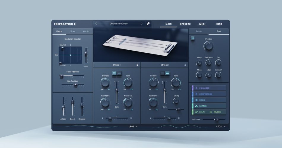 Physical Audio launches Preparation 2 physical modeling synthesizer