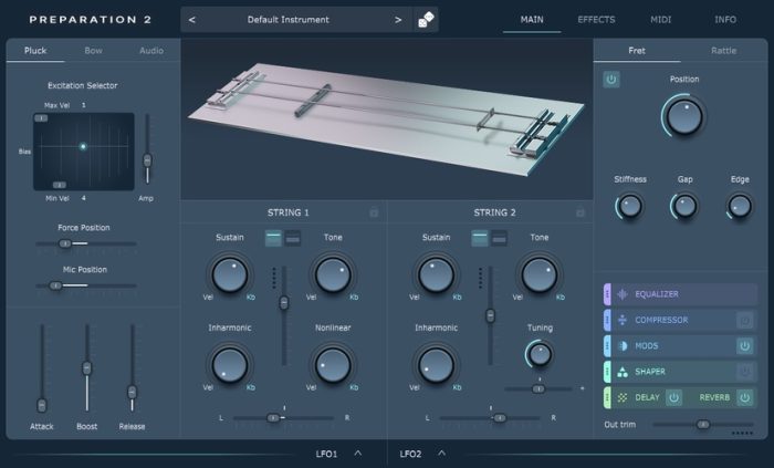 Physical Audio Preparation 2 GUI