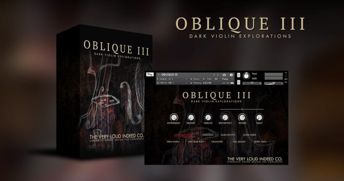 The Very Loud Indeed Co Oblique III Dark Violin Explorations